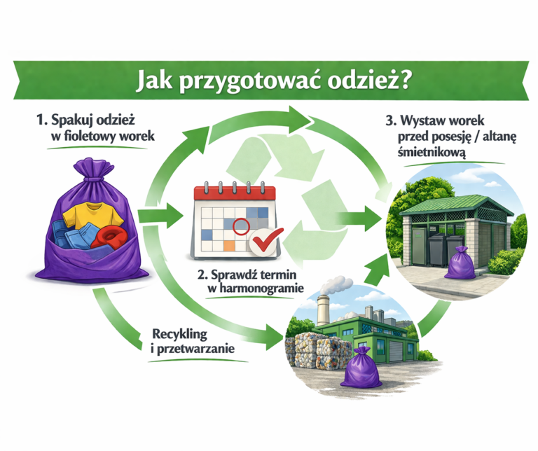 Przygotowanie odzieży do&nbsp;odbioru